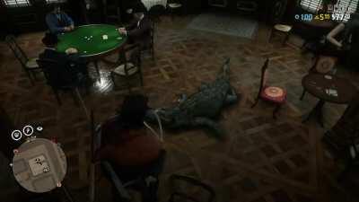 Taking my Emotional Support Gator into the San Denis Saloon