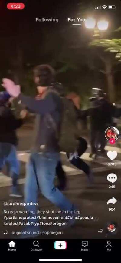 6/6/20 Chapman Square, Portland, OR 1:00am Non violent protesters complying with officers attacked