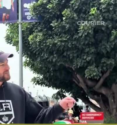 Protestor feeling ICE a few home truths