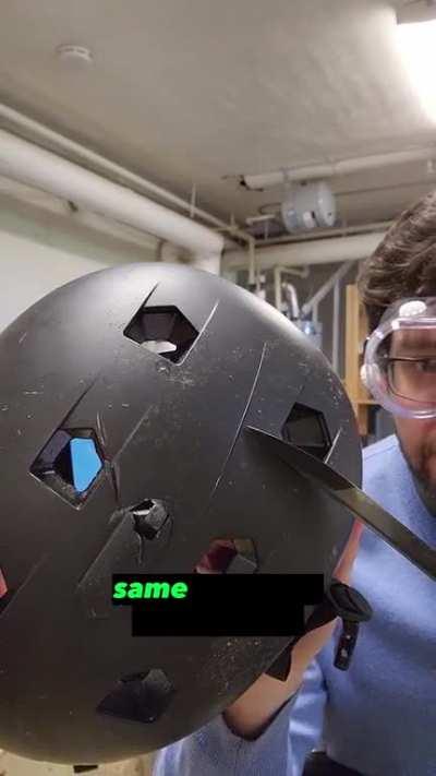 Bike helmet vs swords