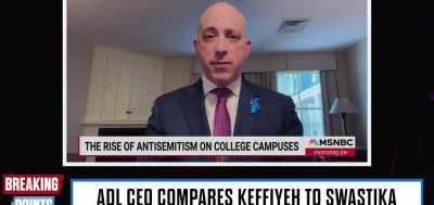 ADL CEO compares wearing a Keffiyeh Scarf to a Swastika Armband