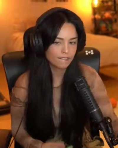 Rae really is the lip bite Queen