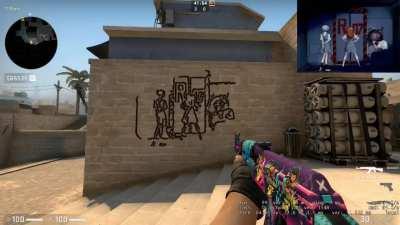 Shinji, Crank that Soulja Boy but it's CSGO bullet holes