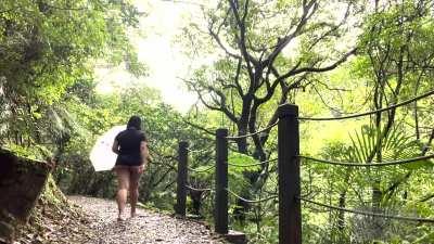 going bottomless in this quiet park