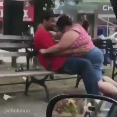 Black guy doing a horny dolphin in public gradem