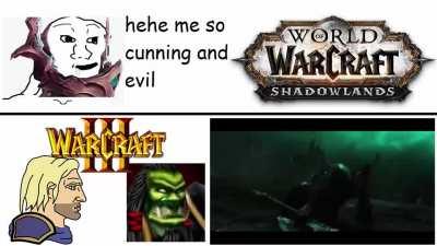 Shadowlands vs W3 lore meme