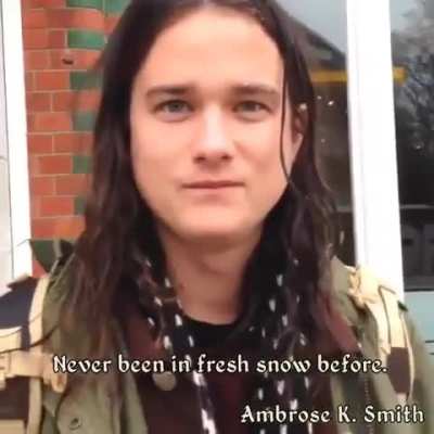 Aussies always get traumatized with the snow