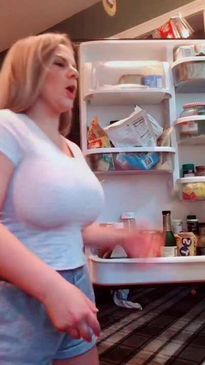 Raiding the fridge