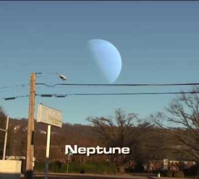 This is what ever planet would look like if they were as far away as the moon