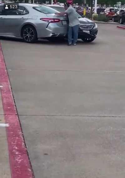 When shopping on tax free weekend…more parking lot madness