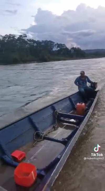 Just out on the river having a good time