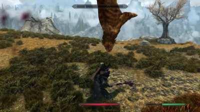 Sending Sabre Cats flying with a well timed swing! Metal montage!