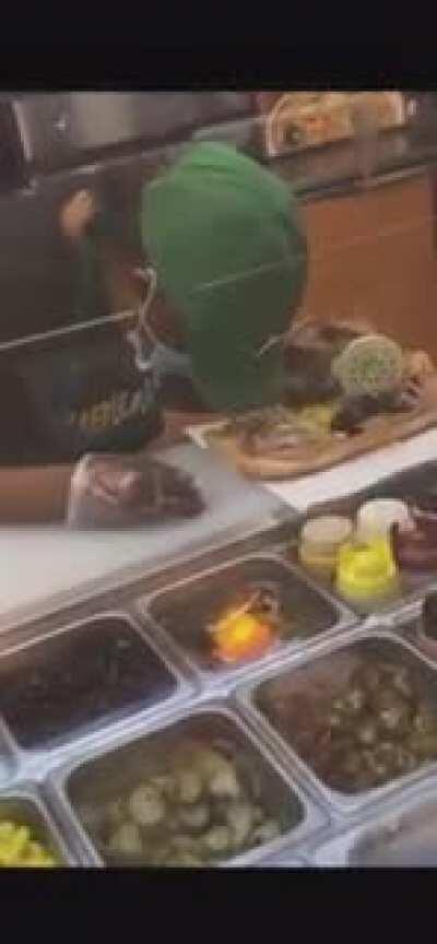 Could you at least finish making my sandwich?