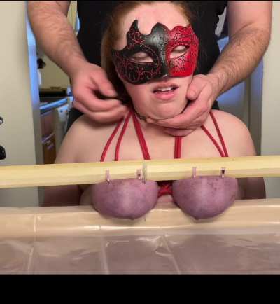 14Ga needles skewered her tits