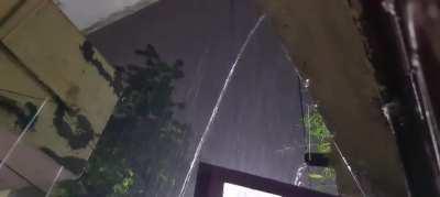 Soothing rain with lightning