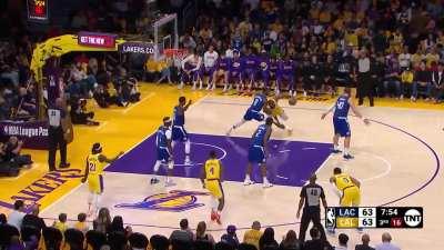 [Highlight] LeBron barrels through the defense to get the and-1