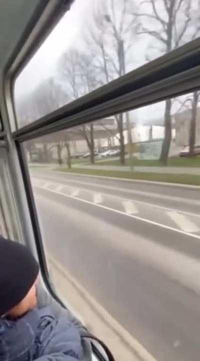 Man vs tram: A race to the next station