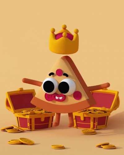 Bitcoin Pizza animation