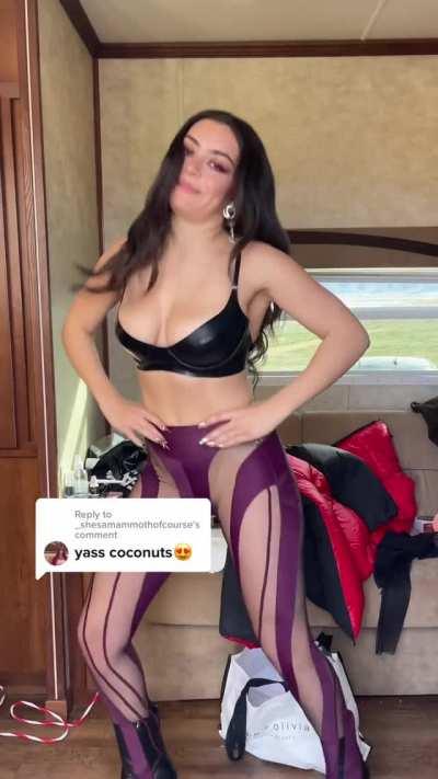 Charli XCX showing the goods!