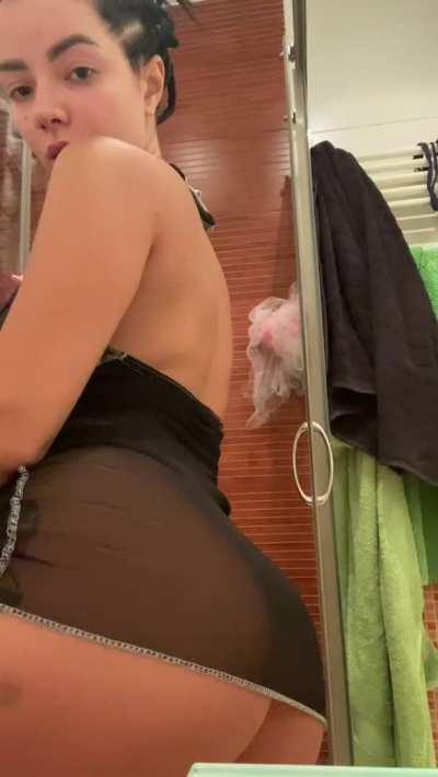 now seriously - would u rather cum on my tits or on my ass?