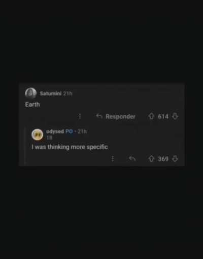 he was being specific