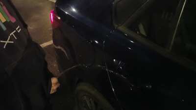 Marking my own car in public parking lot