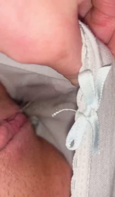 Inside my panties after I cum 😳