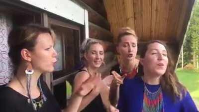 These ladies singing Ievan Polkka