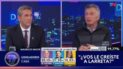 Macri se cago de risa de Larreta y dice que esta descalificado humanamente 👽