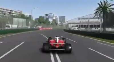 Exclusive images of how the rear wing opening in the MERCEDES car works