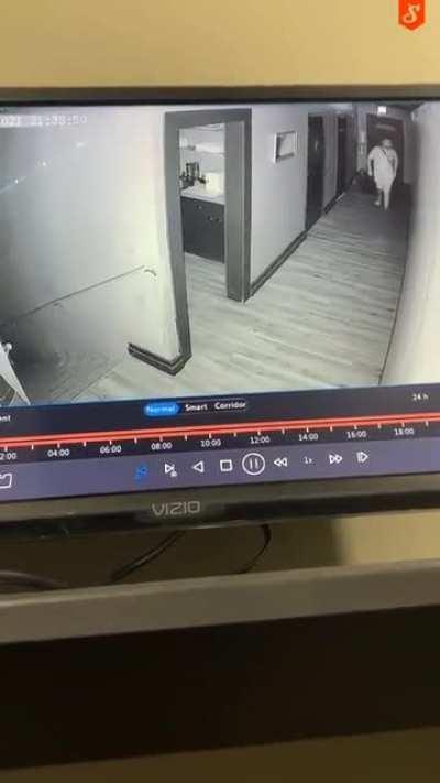 Walking in a dark room