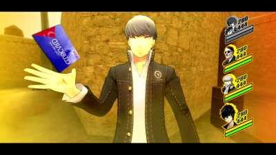 Makoto Yuki and Yu Narukami vs The Blues Brothers (INTENSE BATTLE SCENE)