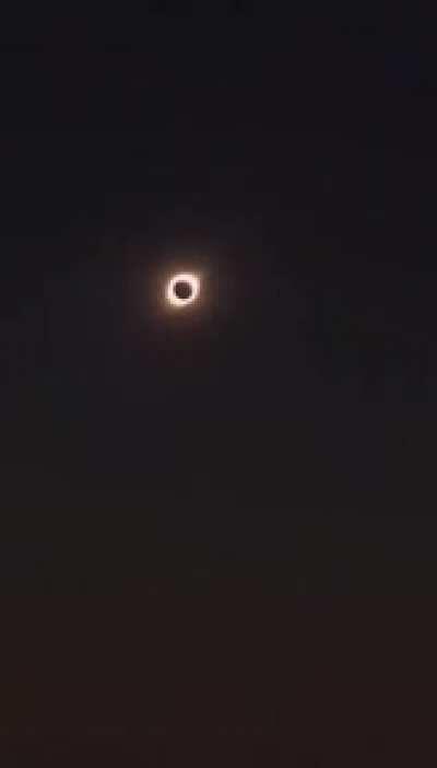 A total solar eclipse on South America