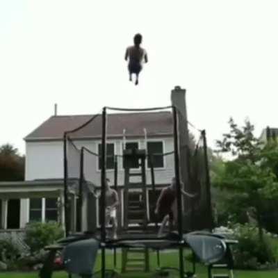 WCGW doing a trampoline stunt