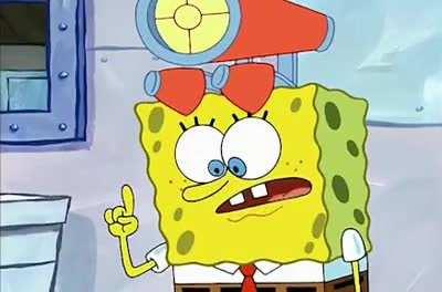 Good grief, he's naked!