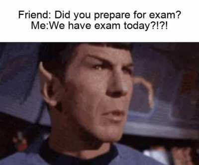 We have exam today?