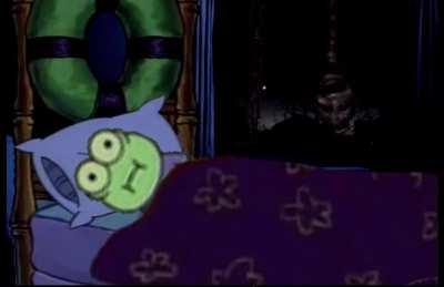 Every night he comes