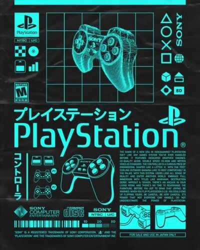 PS1 Poster to hang on your wall when animated posters become a thing (OC)