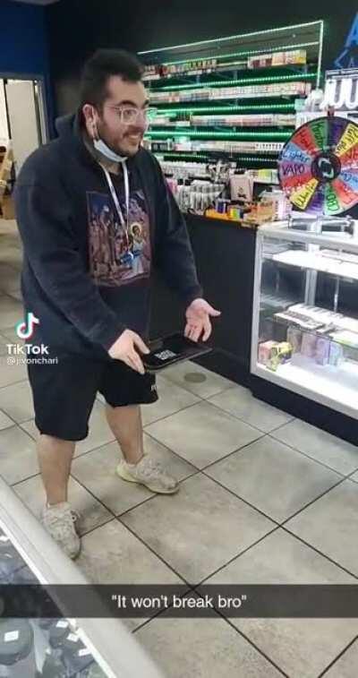 “It won’t break” (not my video)