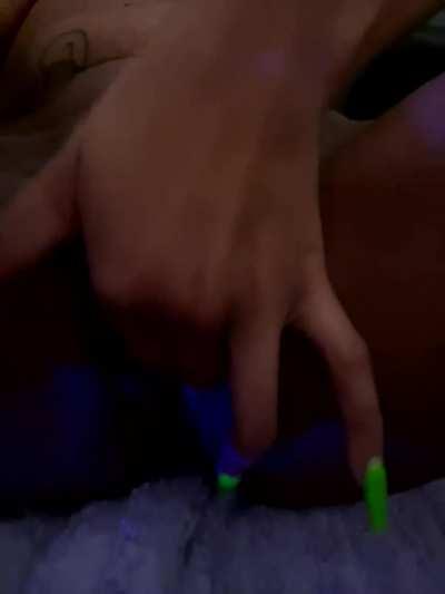 PART 1: Amateur Ebony Fingering Solo Porn GIF by blackredgiffs