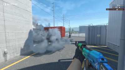 [Counter Strike 2] The new physics in CS2 will always be funny to me, here you can see both clearing a smoke and my teammate doing a back flip.
