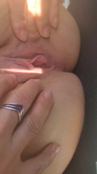 Pulling up next to me in the car like...