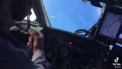 A Yak-40 performing a barrel roll in the capable hands of Sukhoy Design Bureau test pilots