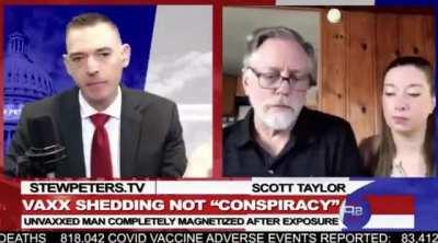 Dude said his body is magnetic after being around vaccinated people.