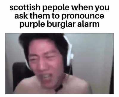 Purple burglar alarm