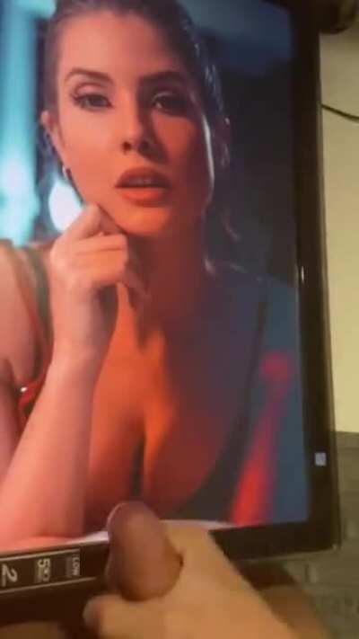 My bud jerkin his big hard cock and huge cum tribute 4 Amanda Cerny - I am feeding my buds celebs and porn on kik - if u like 2 show off ur big hard cock and have a second screen 2 do vids like this add hertsgirls on k1k