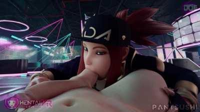 Akali Sucking Balls (HentaiVR / Bewyx) [League of legends]