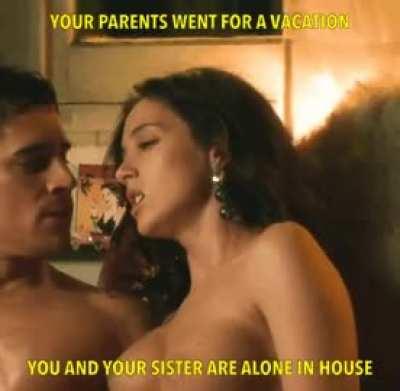 Your genitals were stuck like magnets