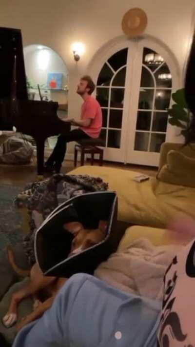 Billie Eilish slapping her tits.