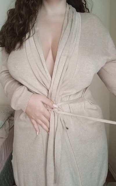 The robe is now off, what is the first thing you are doing baby ;)
